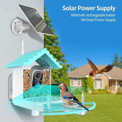 BirdCam Pro™ – AI Smart Solar Feeder