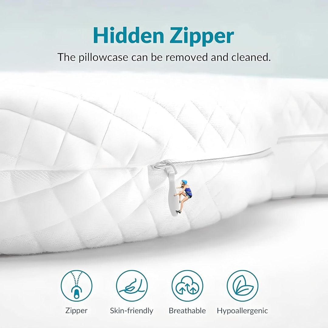 BeautyRest™ – Anti-Wrinkle Side Sleeping Pillow