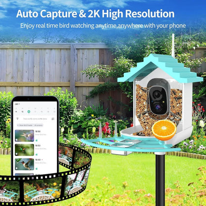 BirdCam Pro™ – AI Smart Solar Feeder